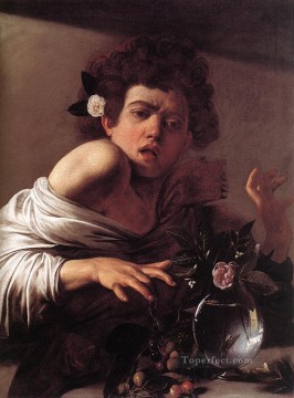 Caravaggio Painting - Boy Bitten by a Lizard Caravaggio